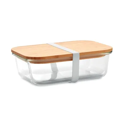 TUNDRA / PUSDIENU KASTĪTE NO STIKLA UN BAMBUSA VĀCIŅU / 900 ML