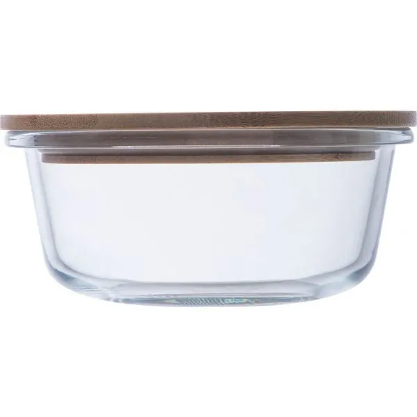 BOUILLON / EG2279 / STIKLA BĻODA AR BAMBUSA VĀKU / 300ML