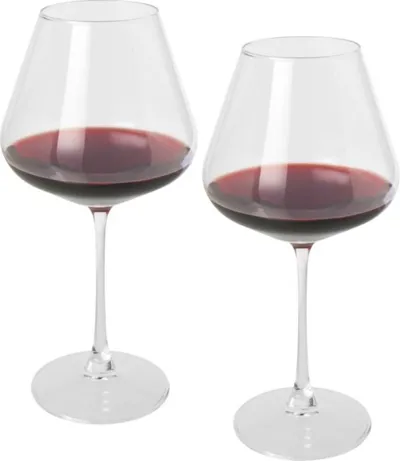 ''ROSSO'' 2-DAĻĪGS VĪNA GLĀŽU KOMPLEKTS NO STIKLA / 680 ML