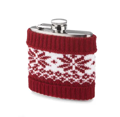BLAŠĶE NO NERŪSĒJOŠĀ TĒRAUDA AR SILDĪTĀJU ZIEMASSVĒTKU NOSKAŅĀS ''WARM'' / 200 ML